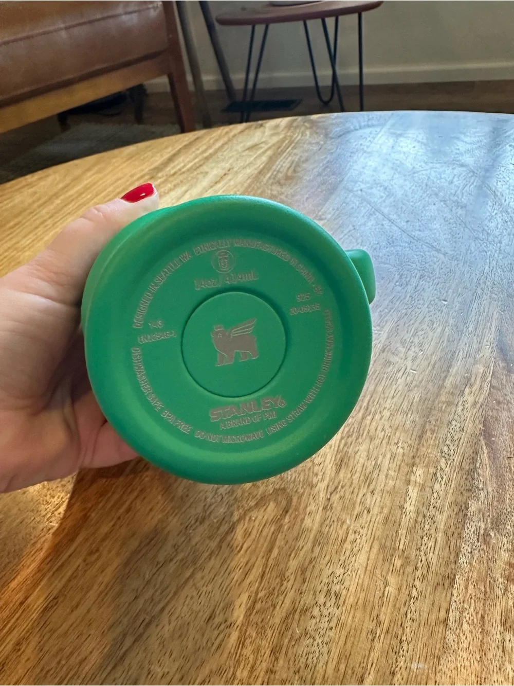 NWOT- Stanley Quencher H2.O - 14 oz - Green Travel Tumbler with Handle & Straw - Picture 5 of 5